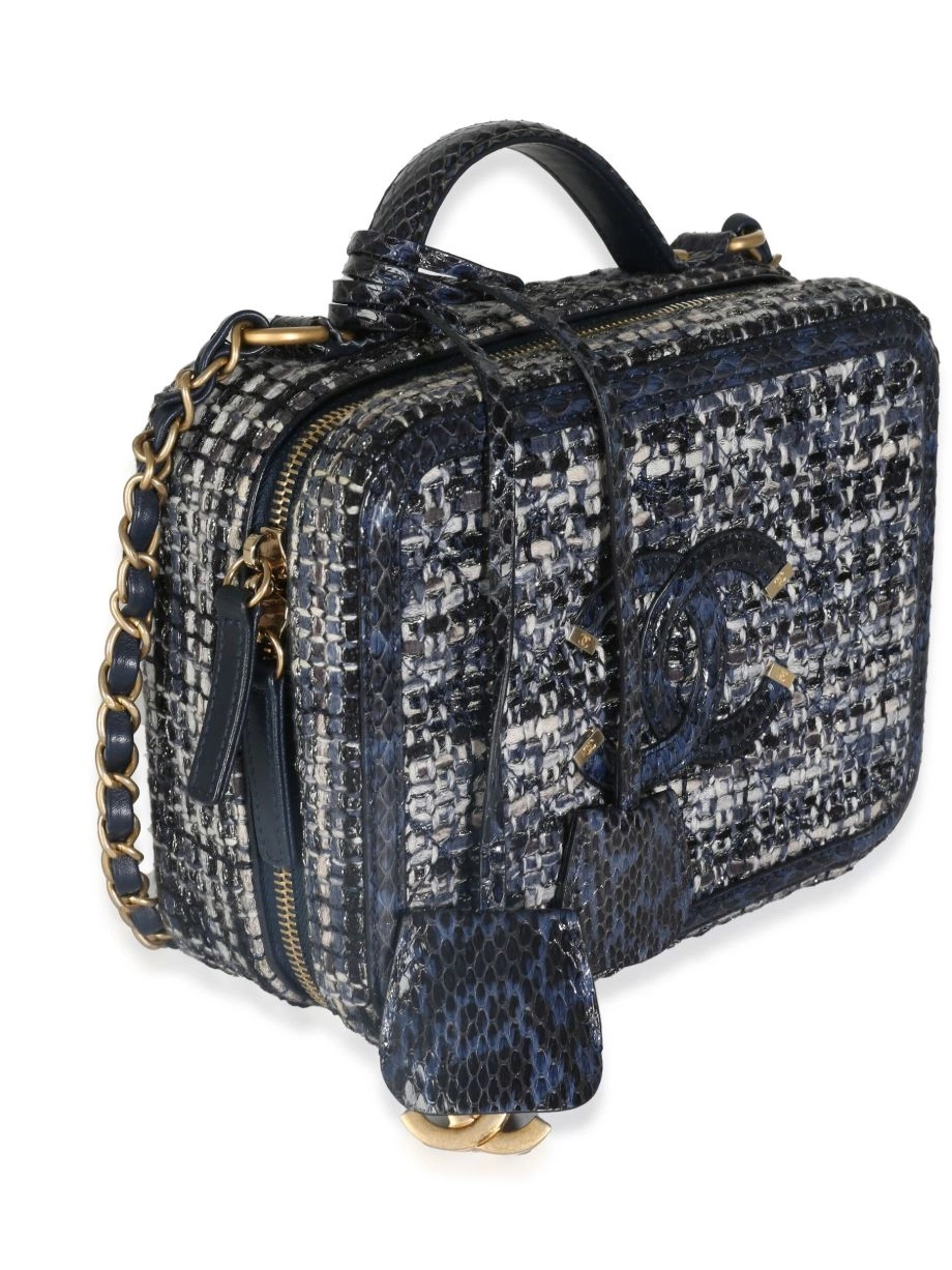 Cheap HOT SALE CHANEL Vanity CC Women 2018 tweed case 0426
